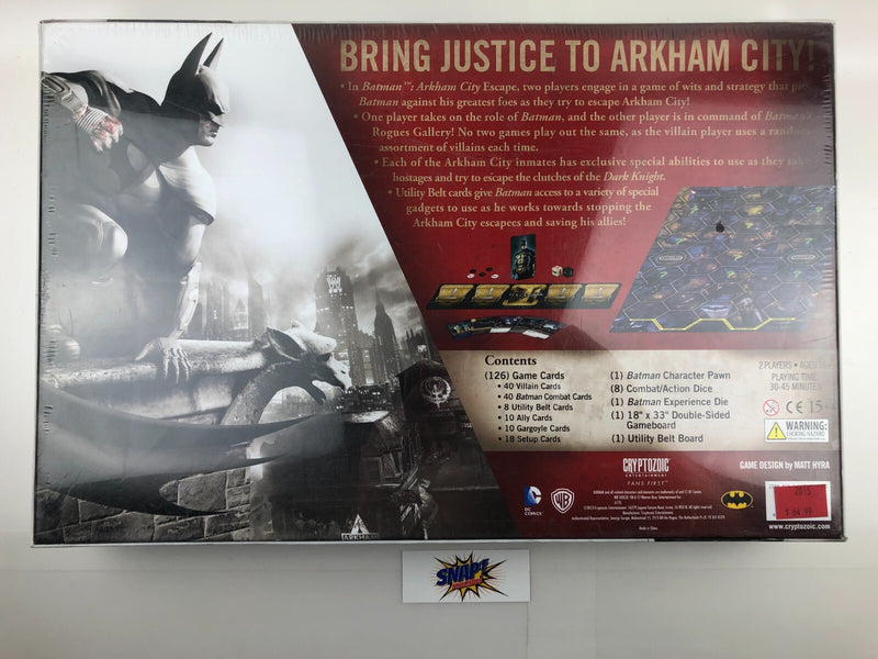 Batman Arkham City Escape The Board Game 2013 Cryptozoic Entertainment