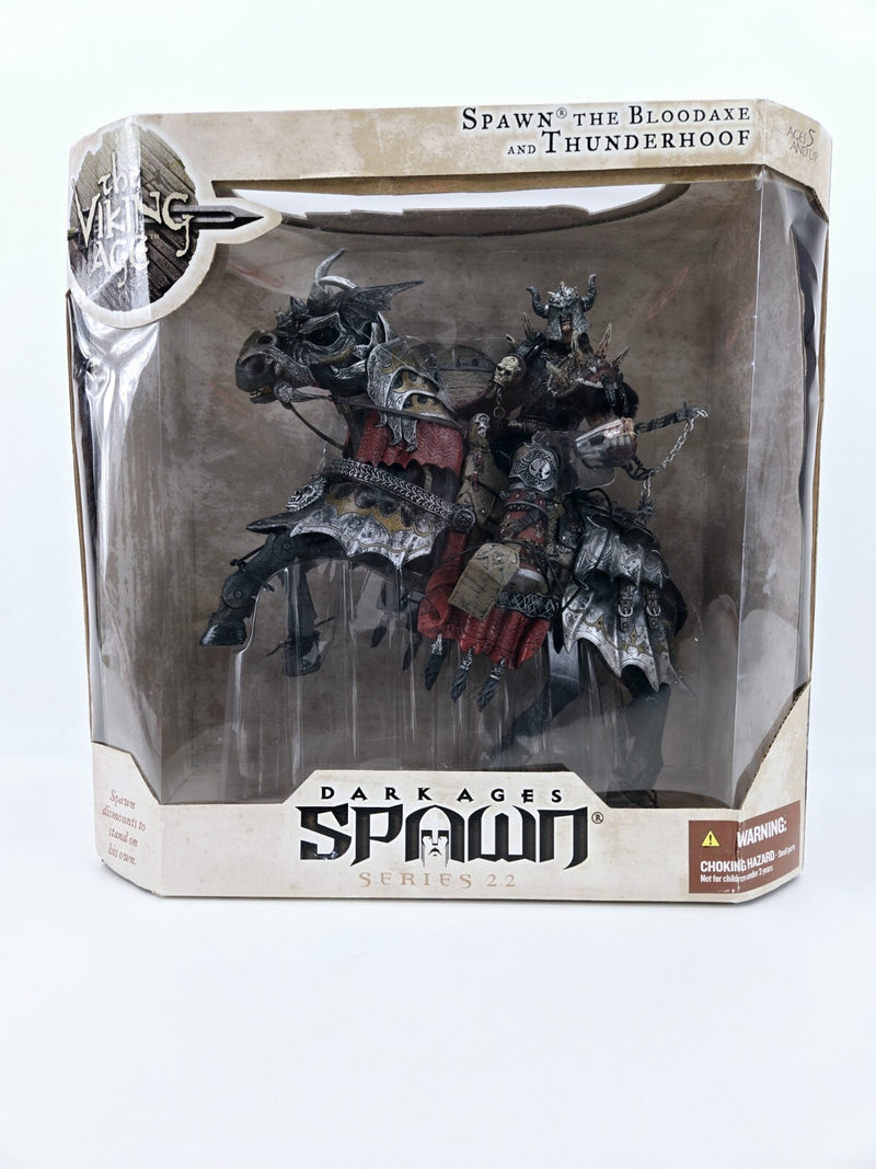 McFarlane Dark Ages Spawn Series 22 the Bloodaxe and Thunderhoof Figures New