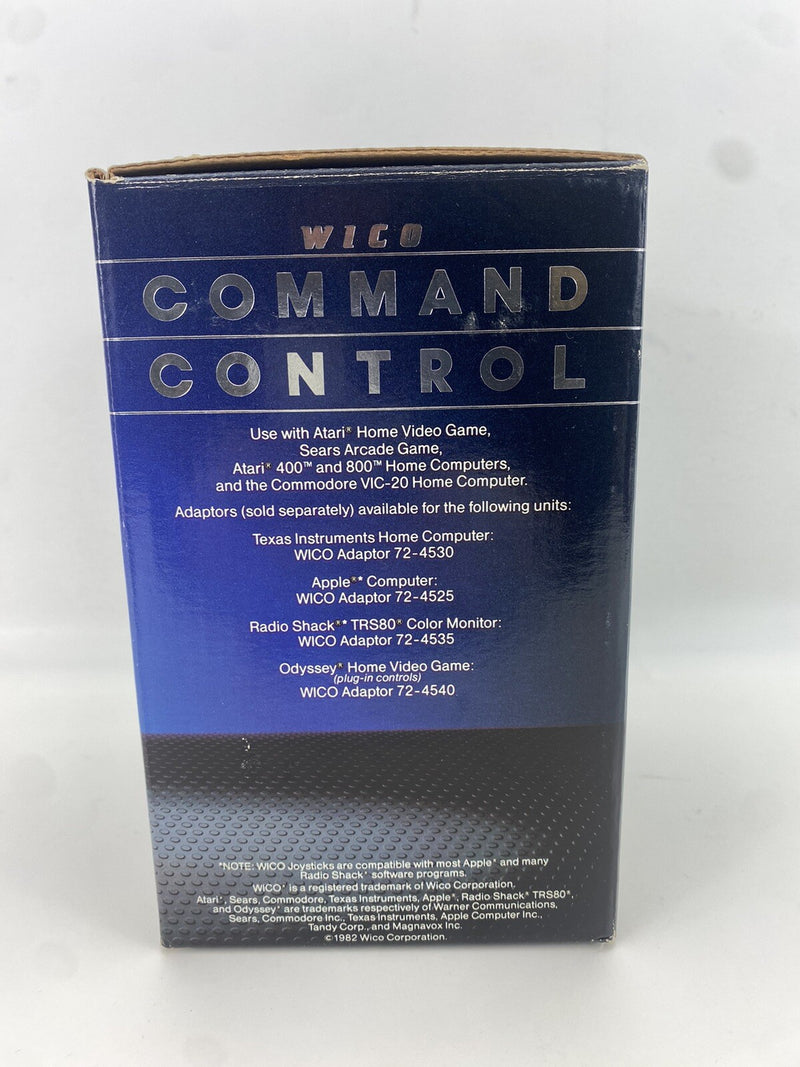 Vintage WICO Command Control Joystick Controller Atari 2600 Commodore 64 Box