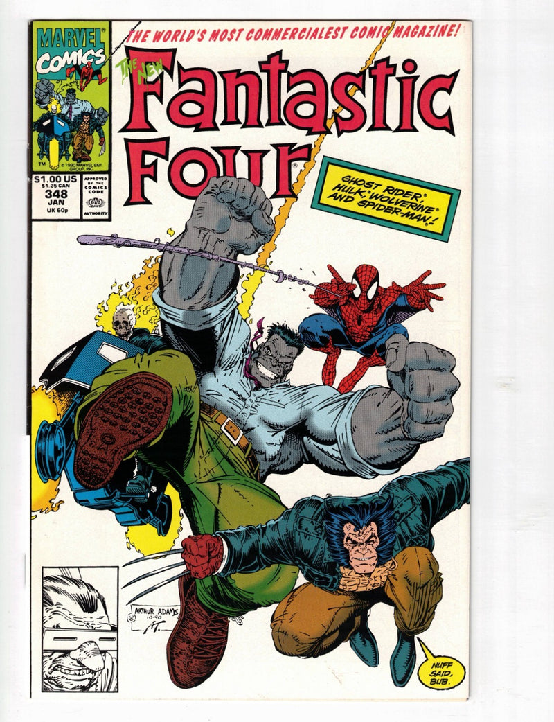 Fantastic Four #348 1991 First Cover Appearance of the New Fantastic 4