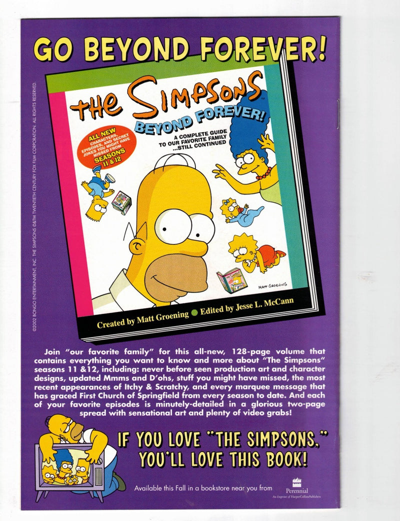 Simpsons Comics Presents Bart Simpson #10 2002 Newsstand Variant