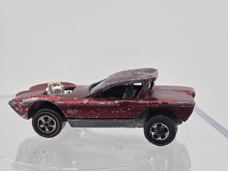 Hot Wheels Redline 1967 Python Early Red Hong Kong Light Interior Black Steering