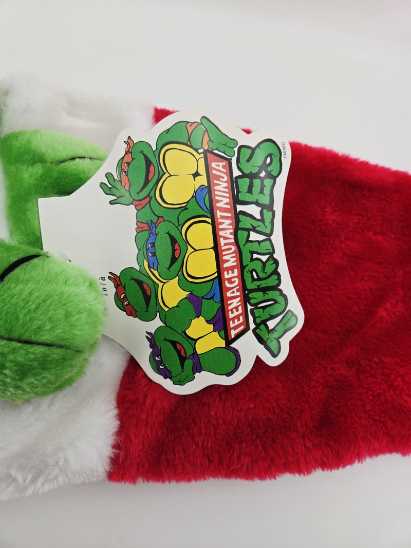 TEENAGE MUTANT NINJA TURTLE MICHELANGELO STOCKING NEW TAGS CLEAN RARE 1990 XMAS