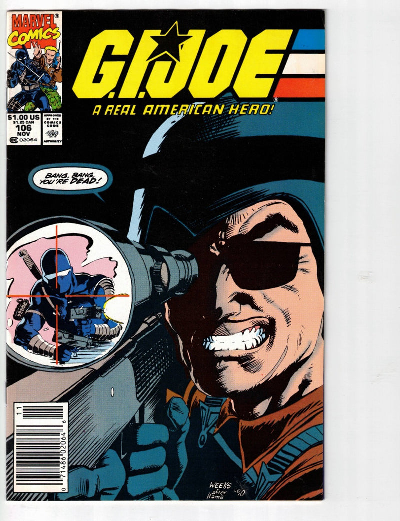 G.I. Joe A Real American Hero #106 Newsstand Variant
