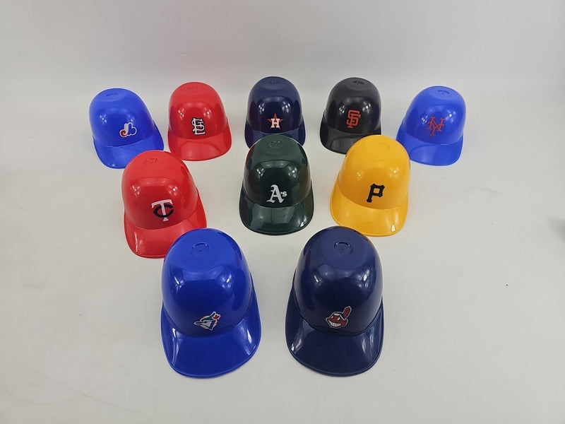 Set Of 10 MLB Mini Batting Helmets
