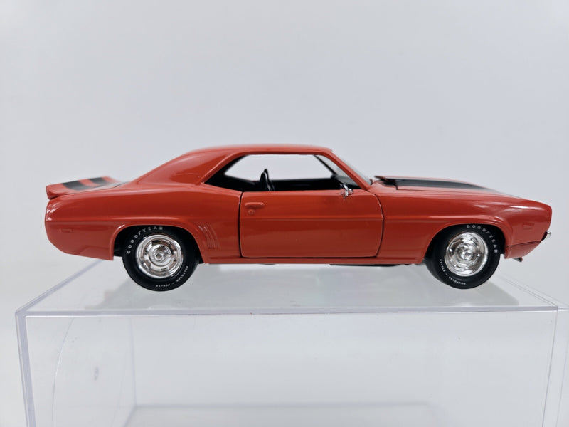 Classic Metal Works Camaro Z28 Orange W/ Stripes 1:24 Scale Die Cast Car