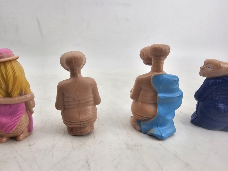 Vintage E.T. Extra Terrestrial 2" PVC Figure 1982 LJN Toys 80s lot of 7