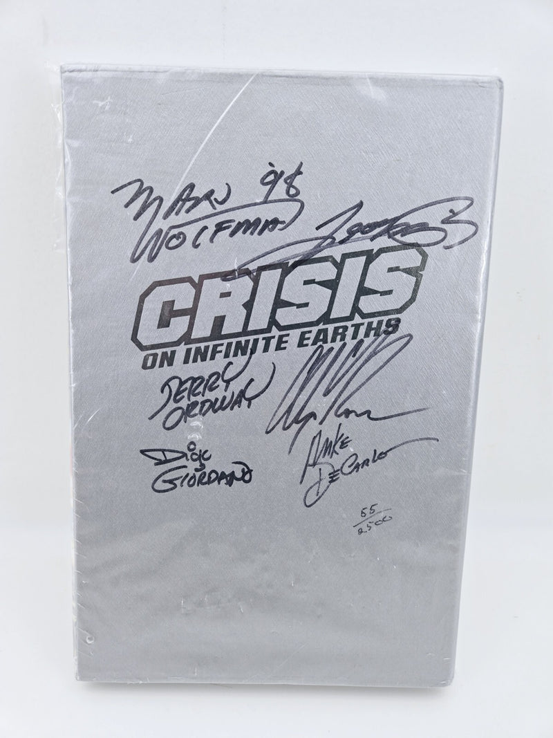 Crisis on Infinite Earths DC Alex Ross Perez  COA Signed Hardcover New #55 RARE
