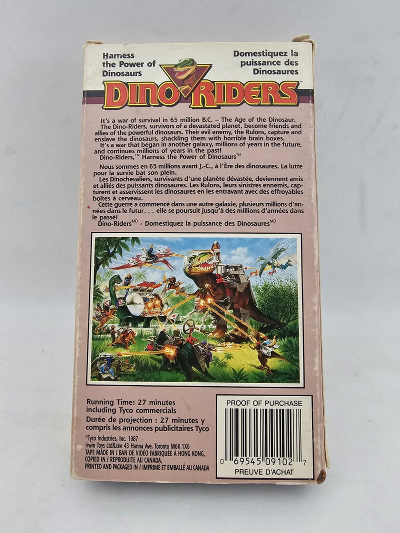 Dino Riders "Ice Age Adventure"  Vintage 1989 VHS