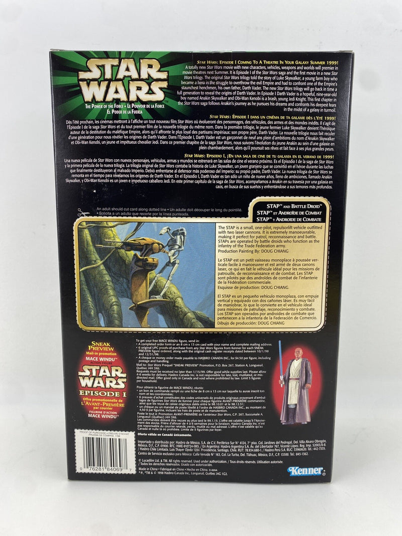 Star Wars STAP and Battle Droid Power of the Force Figure Hasbro 1998 3.75"