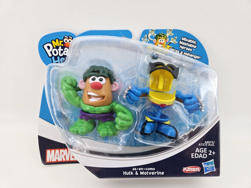 Marvel Mixable Mashable Heroes Mr Potato Head Wolverine Hulk Hasbro 2013 READ
