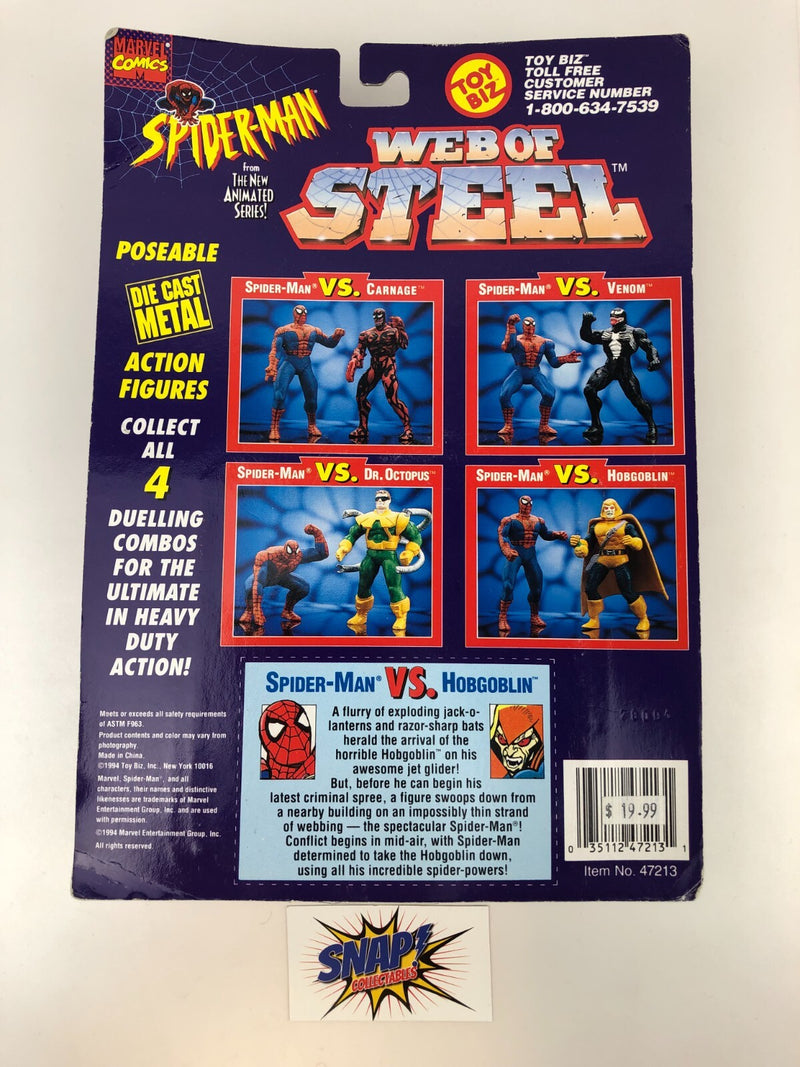 Spider-Man Vs. Hobgoblin - Spider-Man - Web of Steel - 1994 - Toy Biz