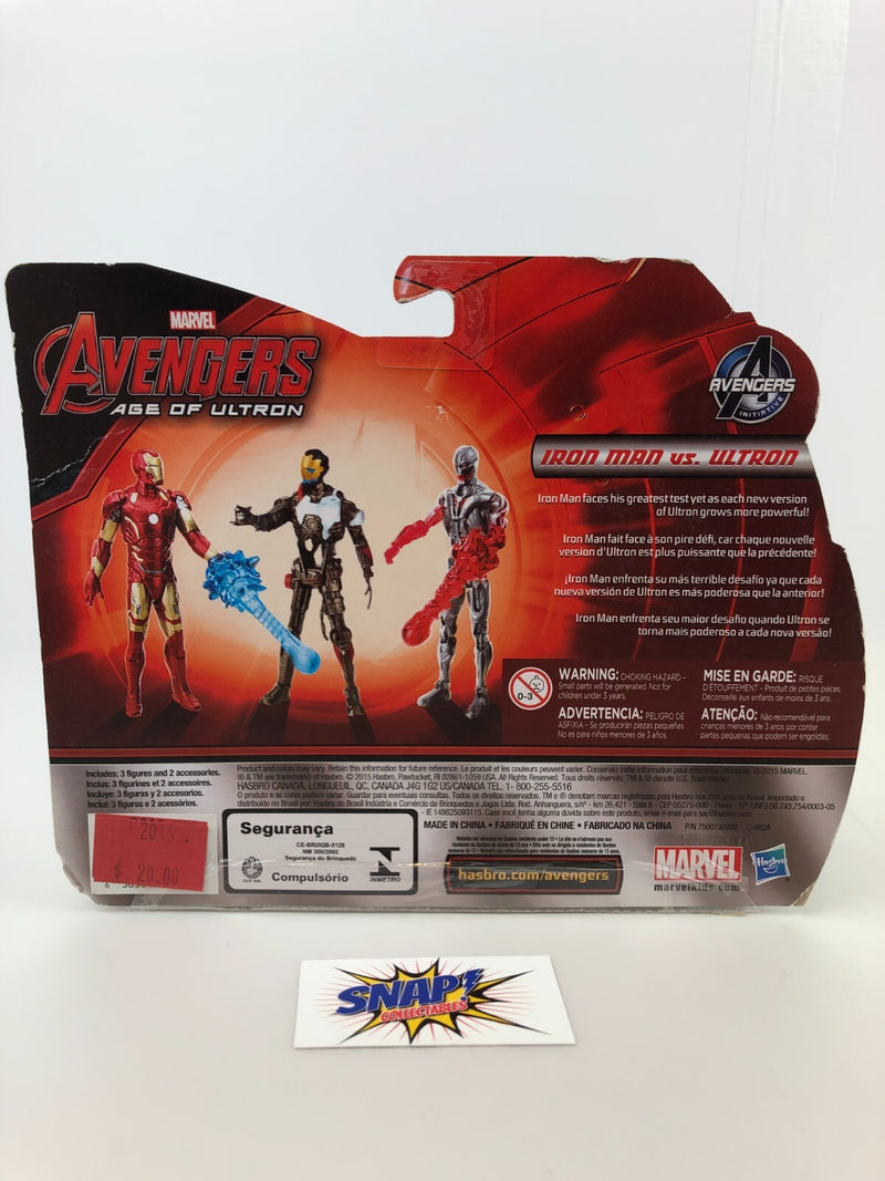 Iron Man vs. Ultron - Marvel Avengers Age of Ultron - 2015 Hasbro (see photos)