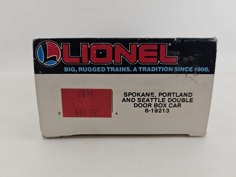 Lionel O Gauge Spokane, Portland And Seattle Railway Double Door Boxcar #19213