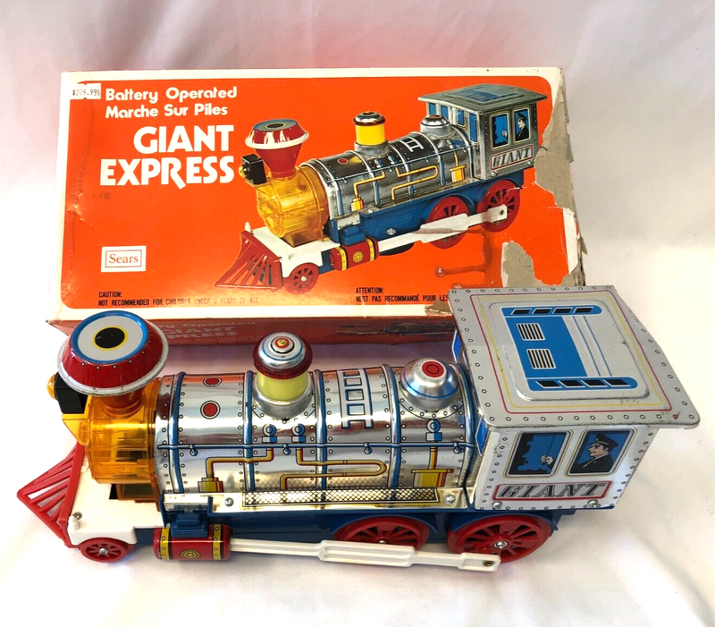 Giant Express - Battery Operated Locomotive - Train - Sears Brand 28415 (Tested)