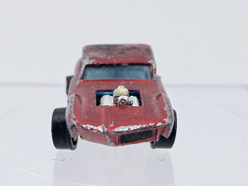 Hot Wheels Redline 1967 Python Early Red Hong Kong Light Interior Black Steering