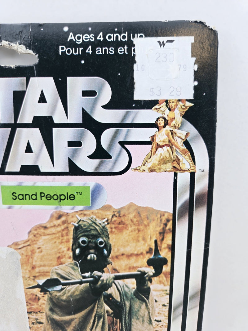 STAR WARS GDE SAND PEOPLE TUSKEN RAIDER KENNER CANADA CANADIAN 1977 12 BACK CARD