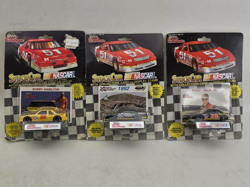 Racing Champions Nascar Lot 3 Bobby Hillin, Bobby Hamilton, Phoenix Int. Stock