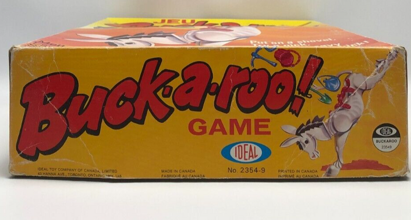 Buck-a-Roo! Game 1970 Ideal Toy Corp Near Complete Open Box