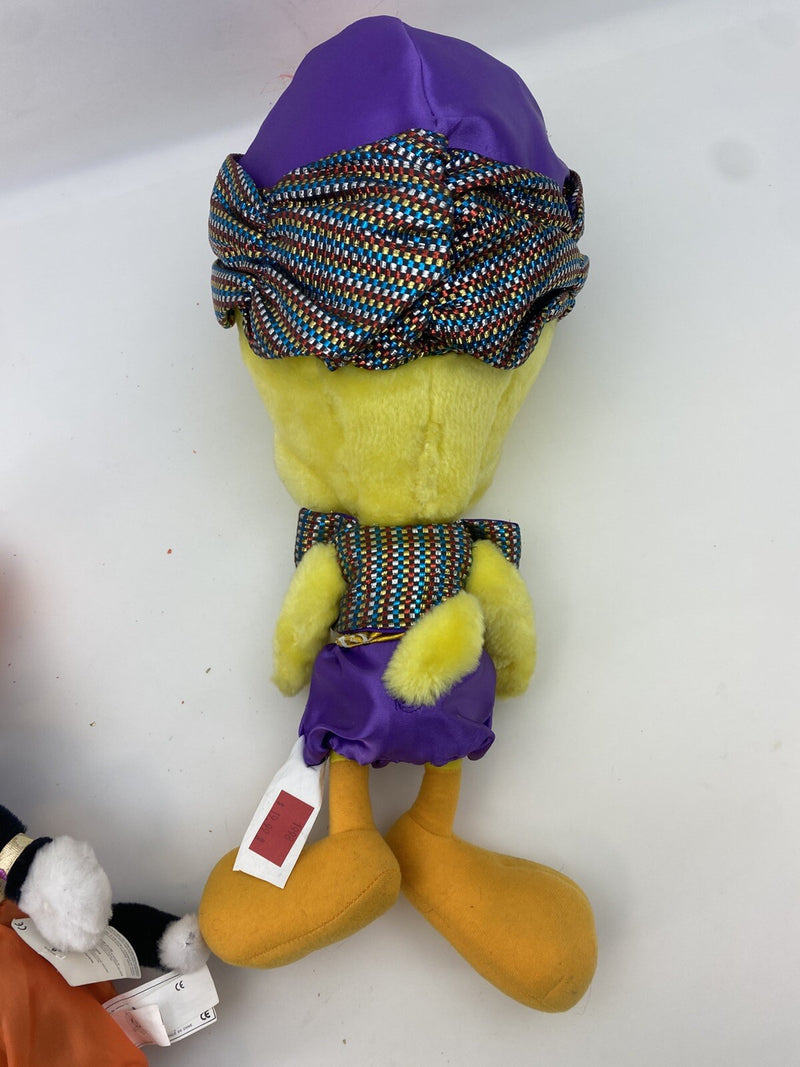 Vintage Looney Tunes Sylvester Genie Plush 16" New With Tags & Tweety 24 Inch