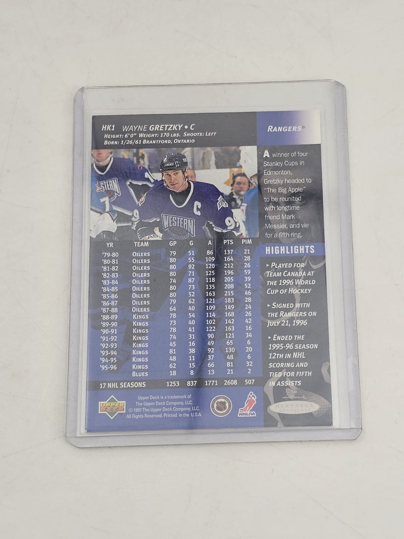 Wayne Gretzky Rangers #1 Hockey Greats NHL Hallmark Keepsake Ornament 1997
