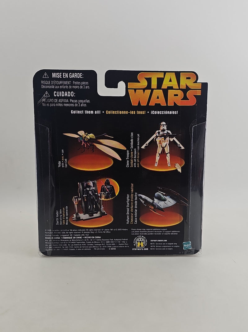 Star Wars Revenge Of The Sith Yoda Can-Cell Hasbro Action Figure Fly In Battle