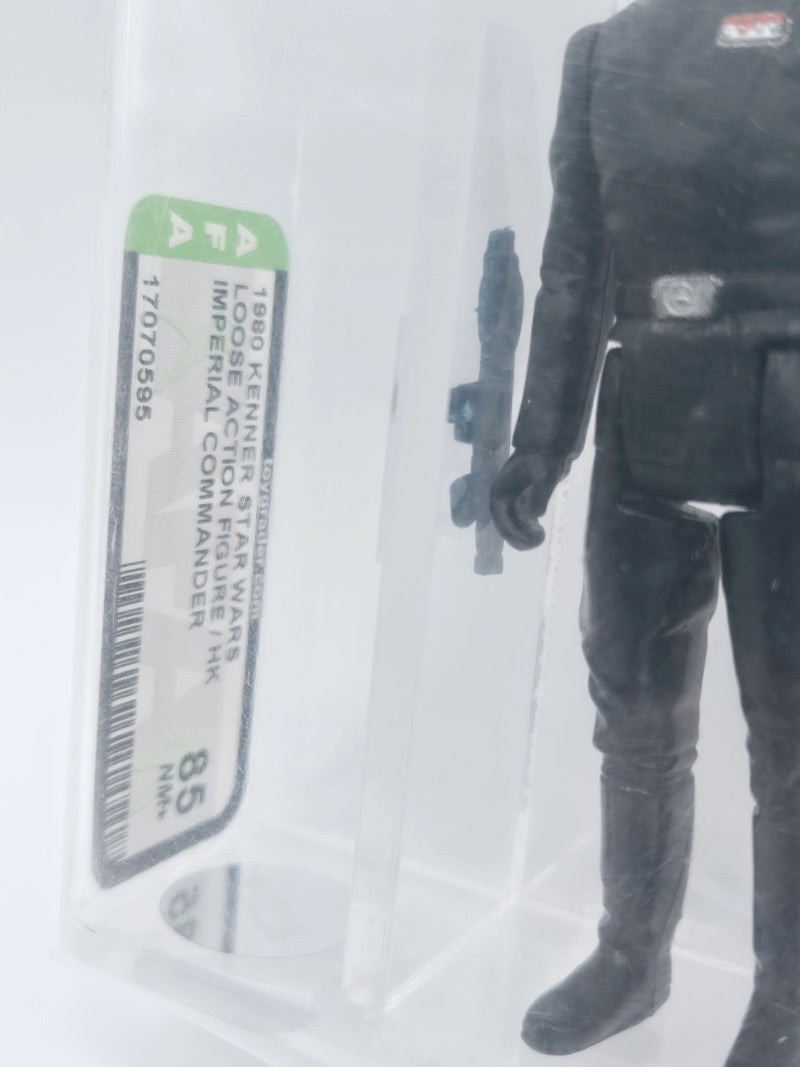 Kenner Star Wars Imperial Commander Flesh / Curved Brown Eyes HK AFA 85 vintage