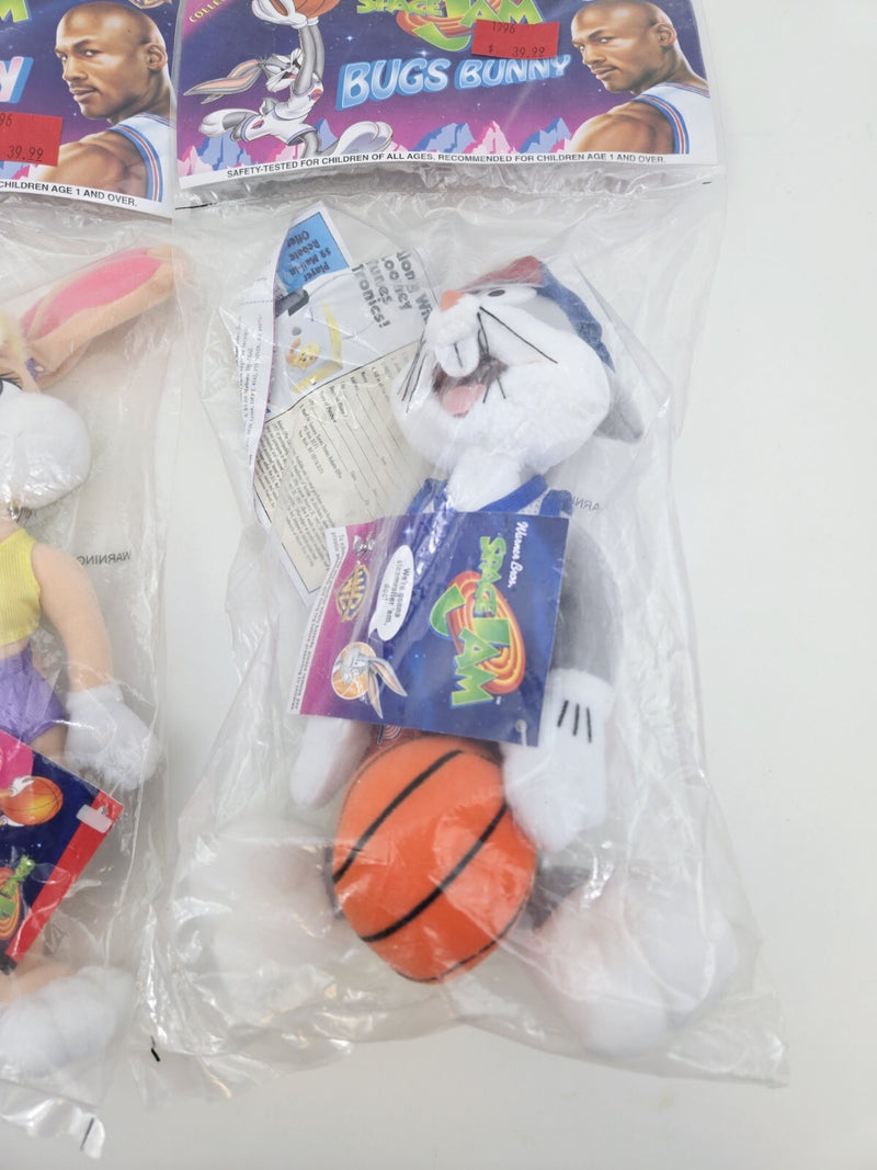 Vintage 1996 McDonald's Warner Bros. Space Jam Tune Squad Plush BUGS BUNNY LOLA