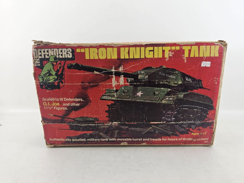 GI JOE IRON KNIGHT TANK DEFENDERS  W/ ORIGINAL BOX 1975 VINTAGE
