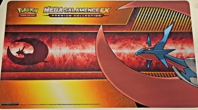 Pokemon Mega Salamance EX Platmat USED IN GOOD CONDITION
