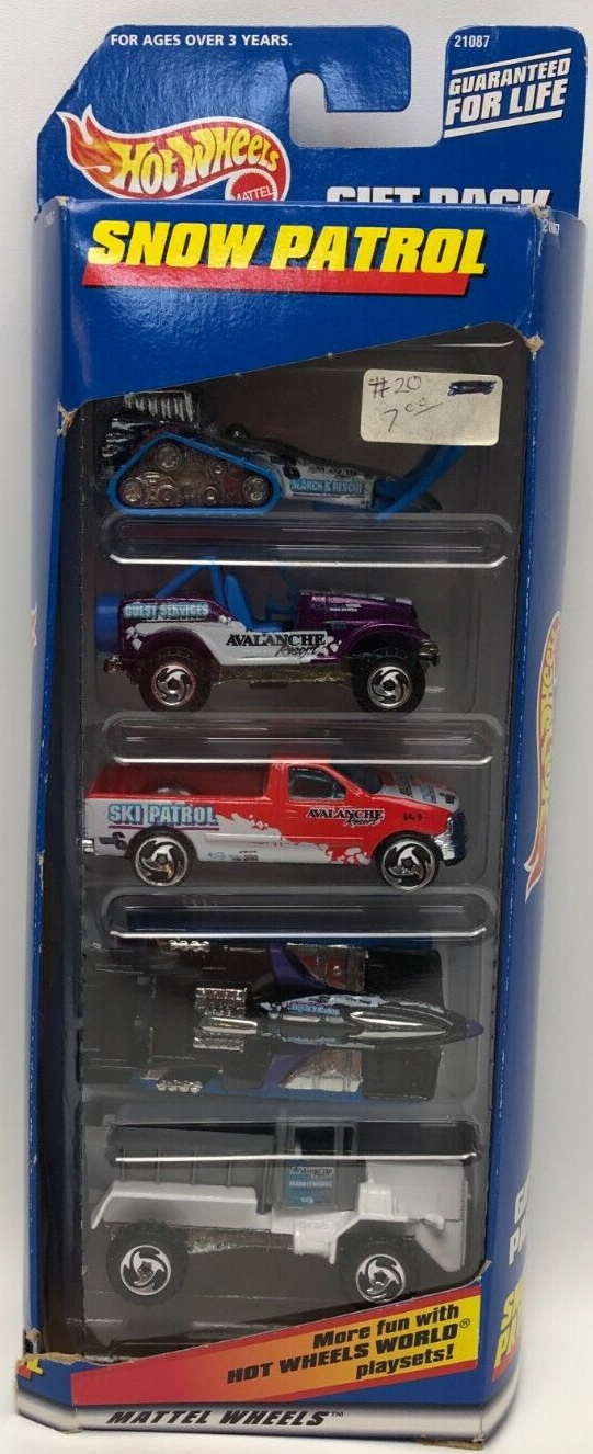 Snow Patrol Gift Pack 1998 Hot Wheels Die-cast