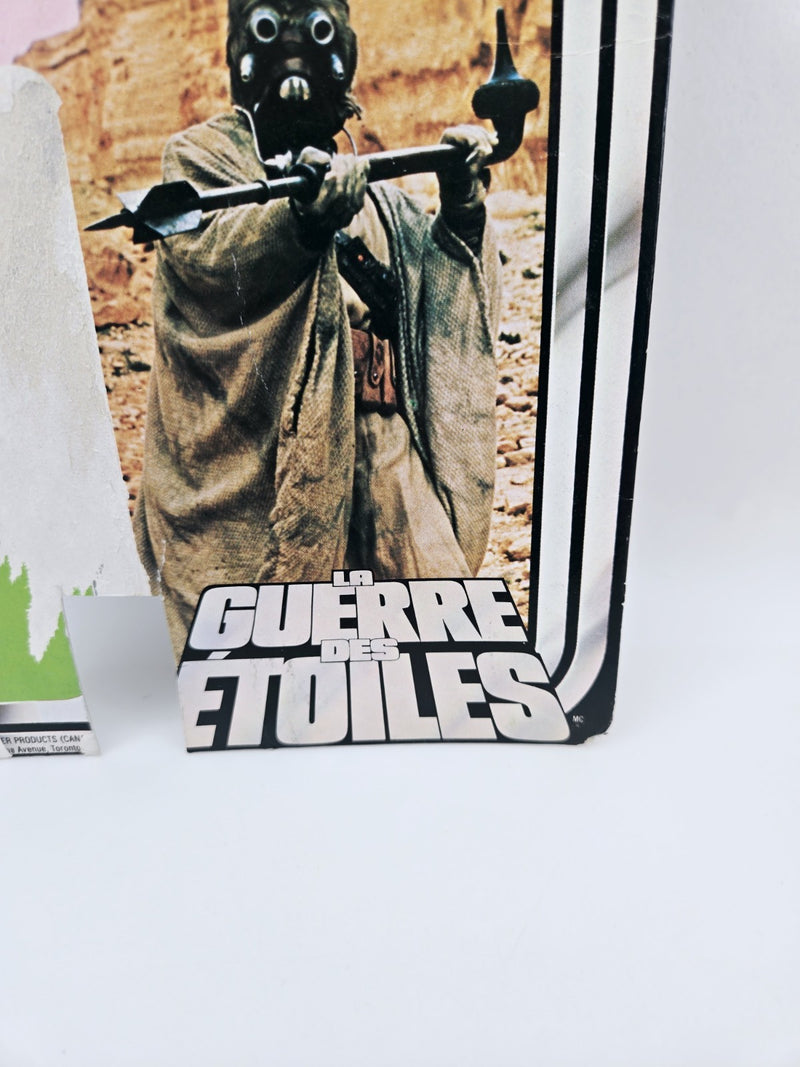 STAR WARS GDE SAND PEOPLE TUSKEN RAIDER KENNER CANADA CANADIAN 1977 12 BACK CARD