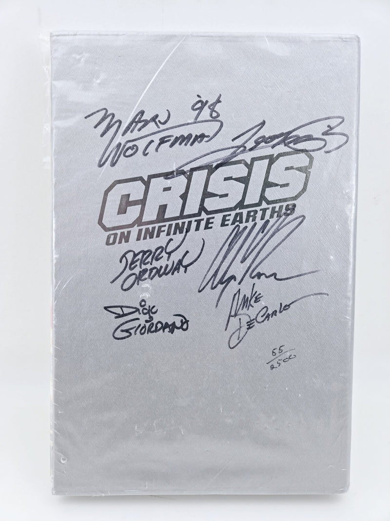 Crisis on Infinite Earths DC Alex Ross Perez  COA Signed Hardcover New #55 RARE