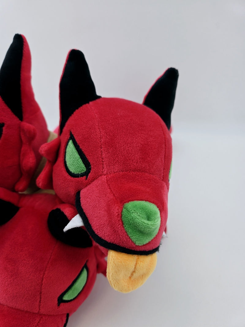Hades Cerberus Plush Figure 3 Headed Dog Hound of Hell 12” Soft Plushie-Unsealed
