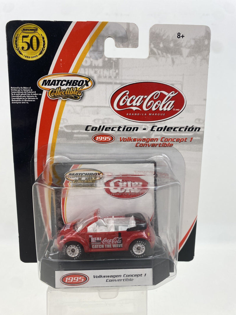Matchbox Collectibles Coca Cola concept 1 Beetle Convertible 2002 Mint On Card
