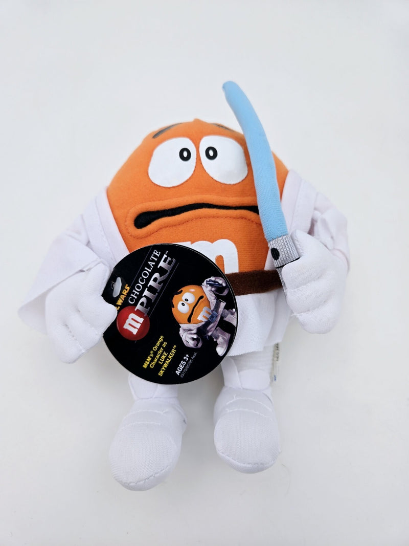 Star Wars Chocolate Mpire M&M's Luke Skywalker 8" Plush Orange New