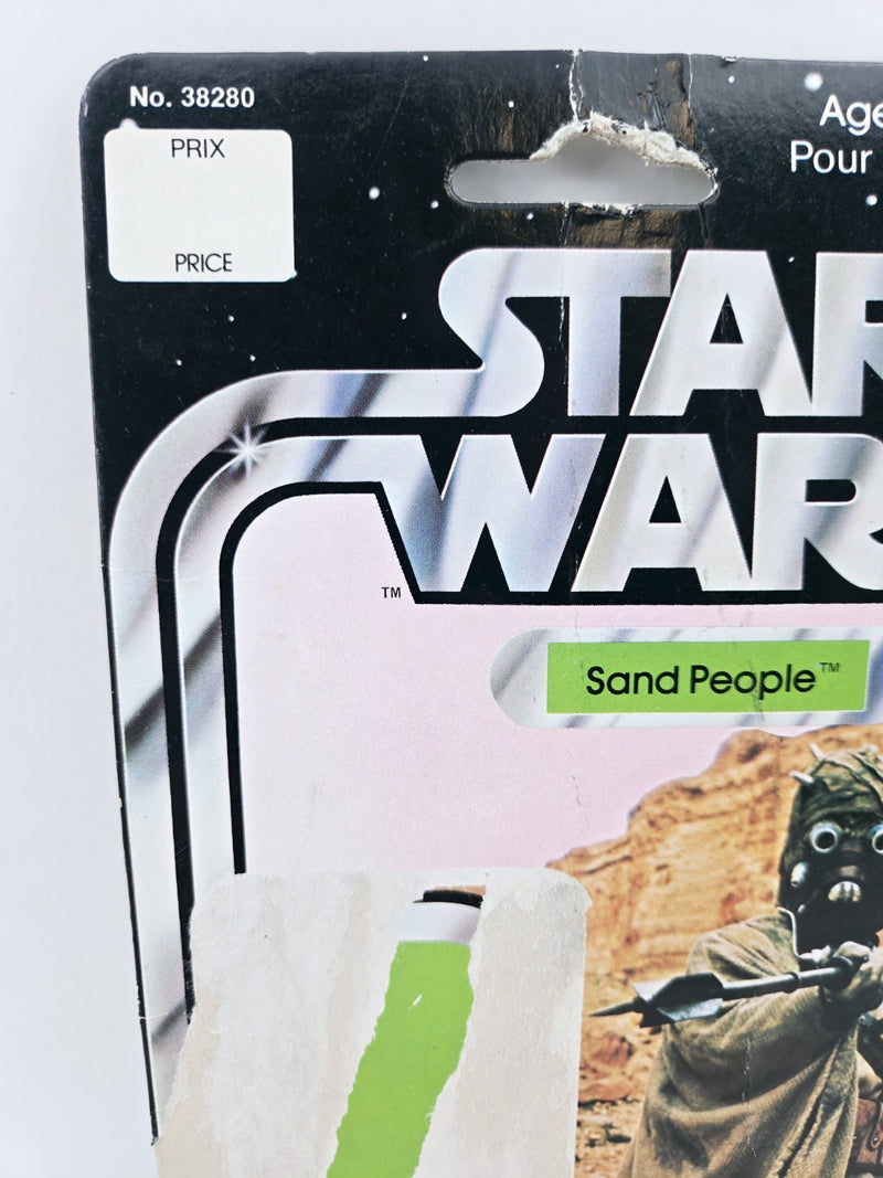 STAR WARS GDE SAND PEOPLE TUSKEN RAIDER KENNER CANADA CANADIAN 1977 12 BACK CARD