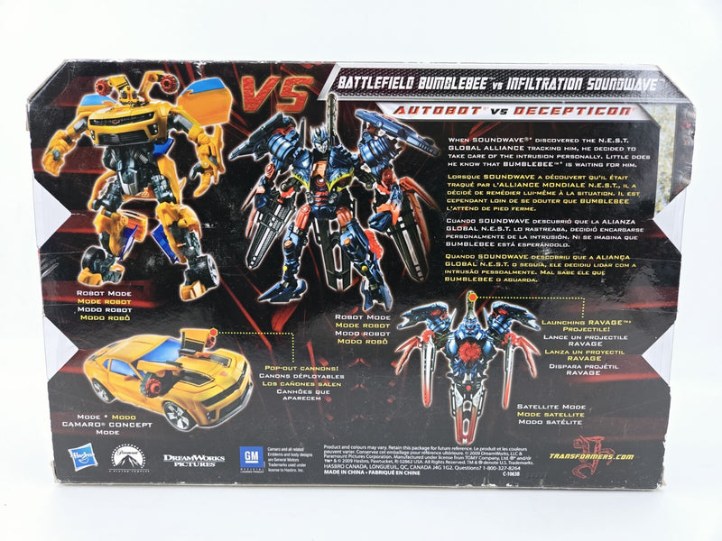 Transformers ROTF Battlefield Bumblebee & Infiltration Soundwave - Deluxe - NEST
