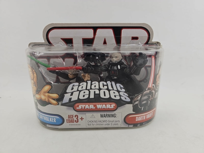 Hasbro Star Wars Galactic Heroes Luke Skywalker & Darth Vader 2-pk New