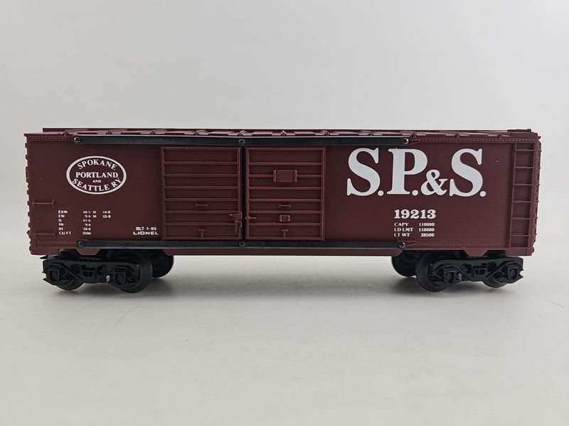 Lionel O Gauge Spokane, Portland And Seattle Railway Double Door Boxcar #19213