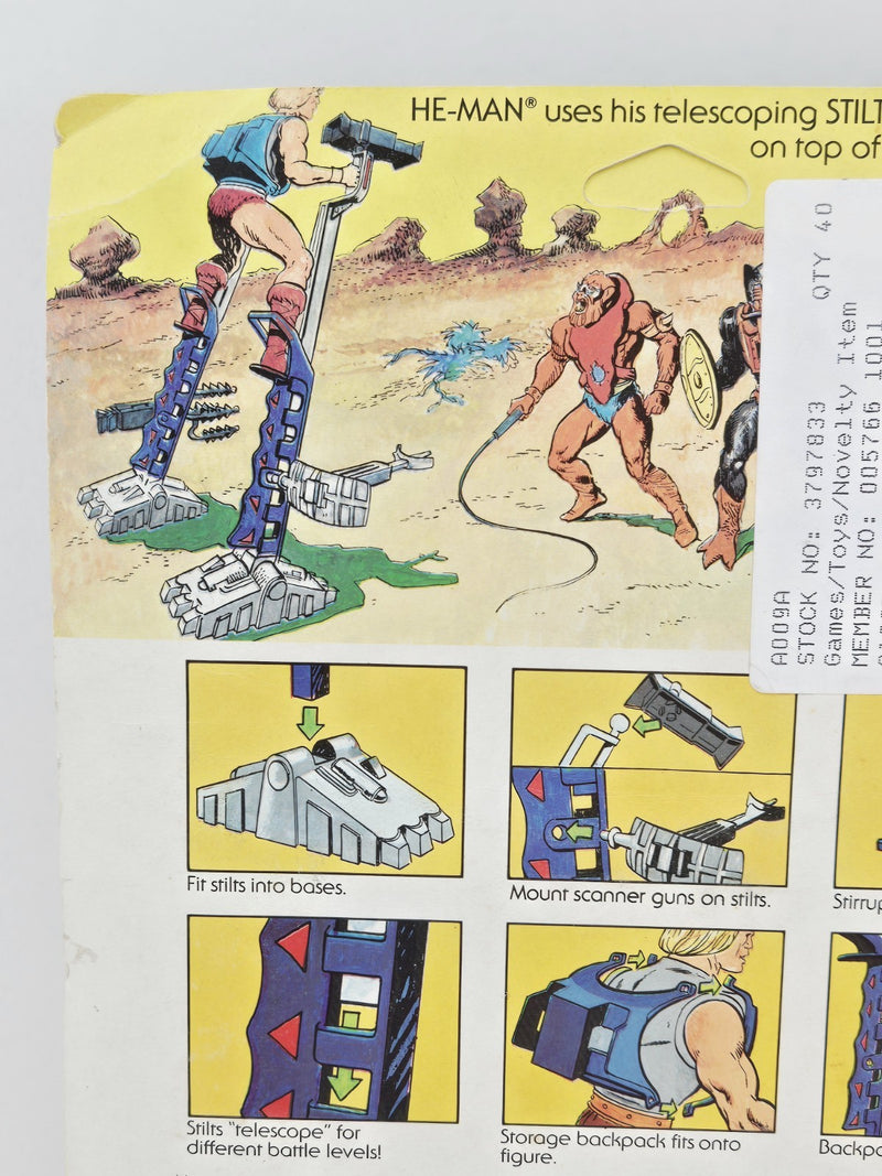 Vintage 1985 He-Man Masters Of  The Universe STILT STALKERS Mattel Motu