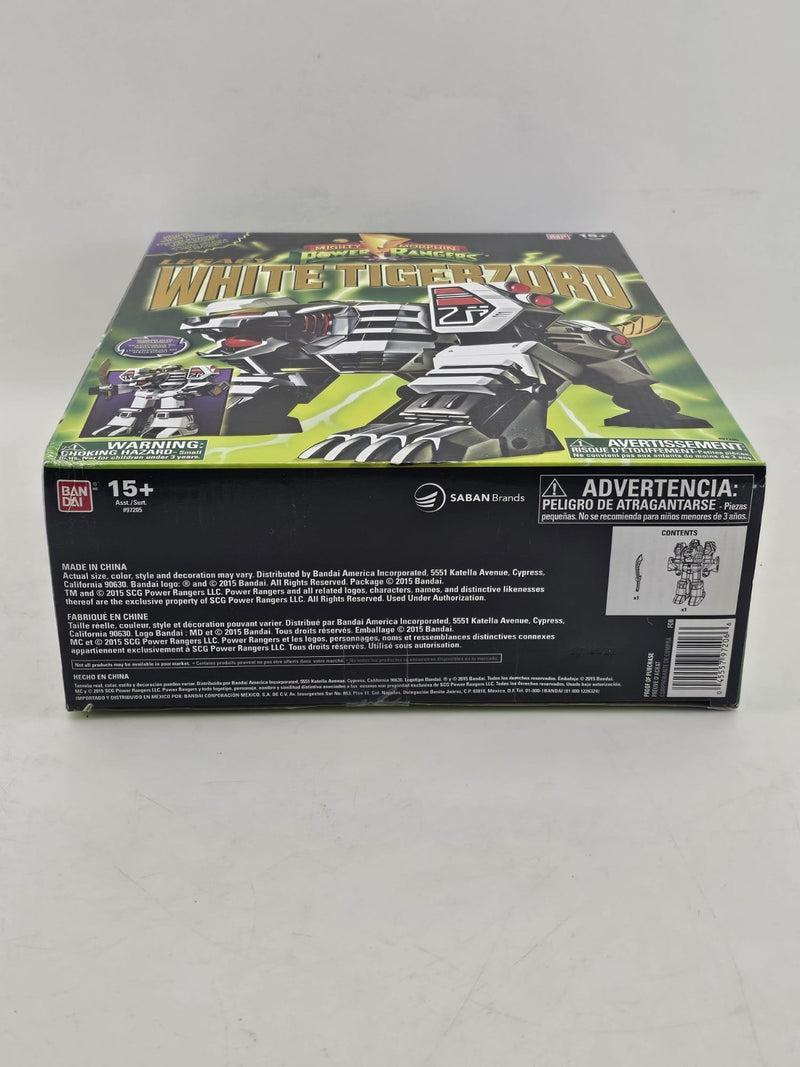 2015 Mighty Morphin Power Rangers Legacy MIB White Tigerzord Bandai 97205 Bandai