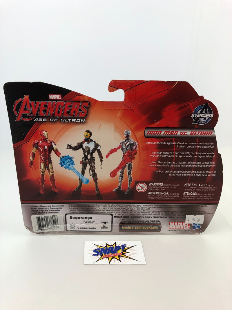 Iron Man vs. Ultron -Marvel Avengers Age of Ultron- 2015 Hasbro (see photos)