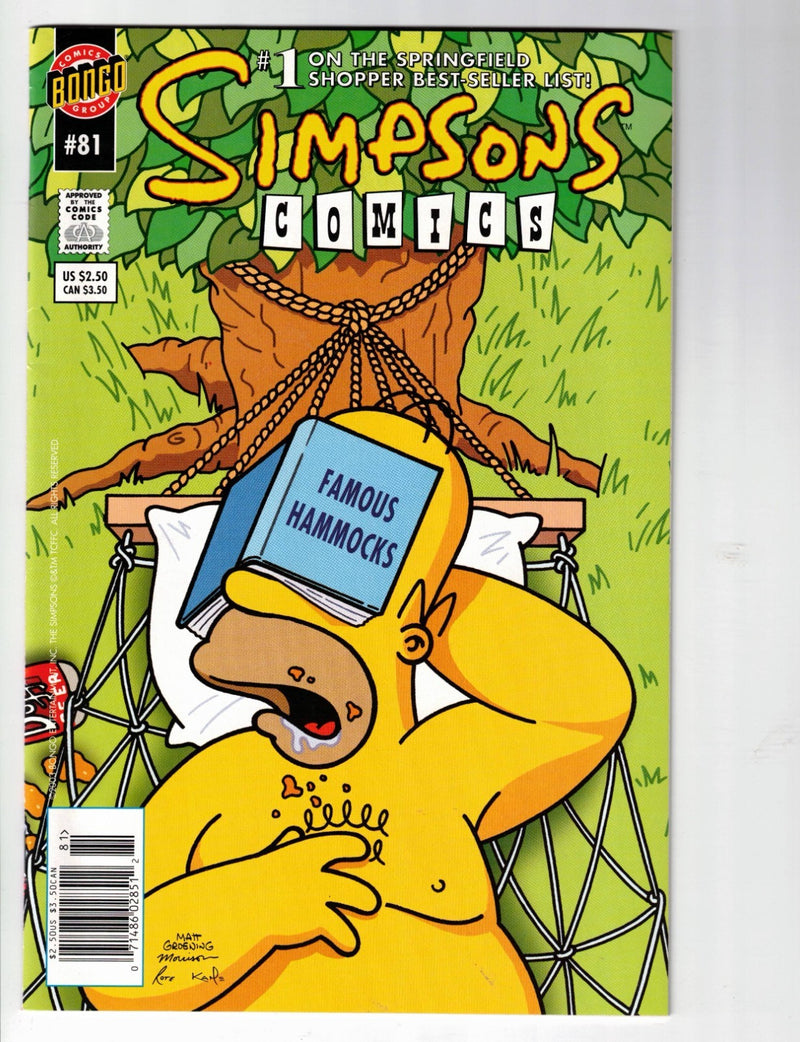 The Simpsons #81 2003 Newsstand Variant