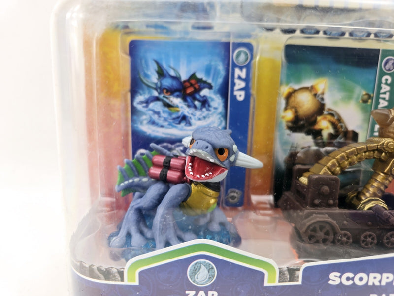 Skylanders Giants Scorpion Striker Battle Pack Zap Catapult Hot Dog Brand New