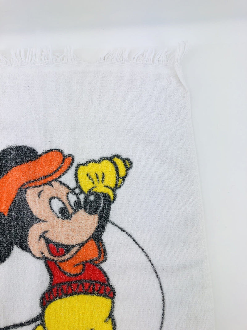 Vintage Disney Mickey Mouse Golf Towel Cotton Made in USA  24" x 16" Clean!