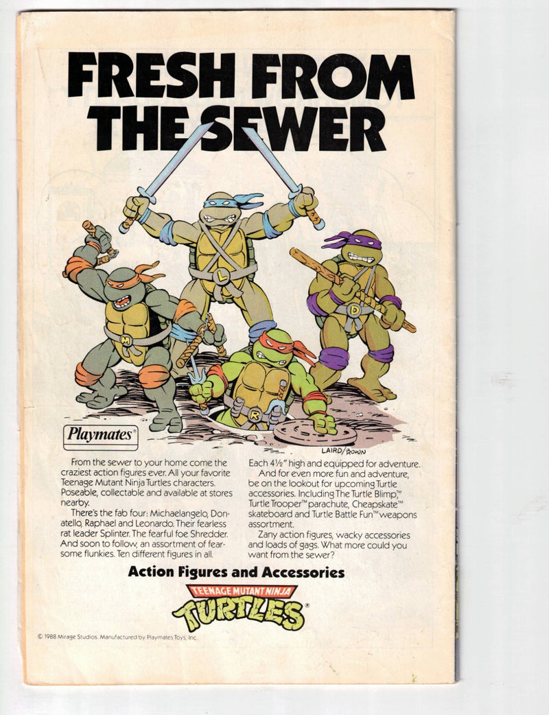 Teenage Mutant Ninja Turtles Adventures #1 1989 Canadian Price Variant