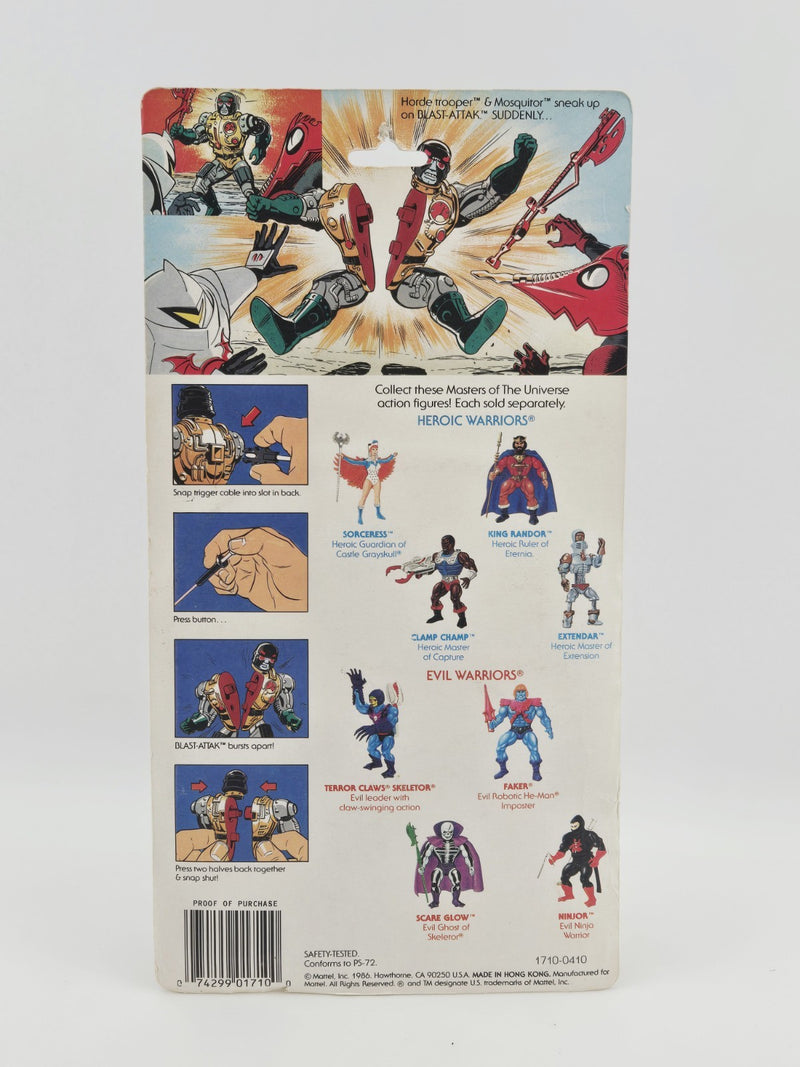 Vintage 1986 He-Man Masters Of  The Universe BLAST-ATTAK Mattel Motu