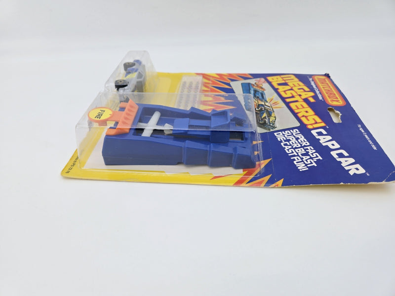 Matchbox Mega-Blasters Cap Car 1983 Crystal Clear bubble THUNDER BOLT