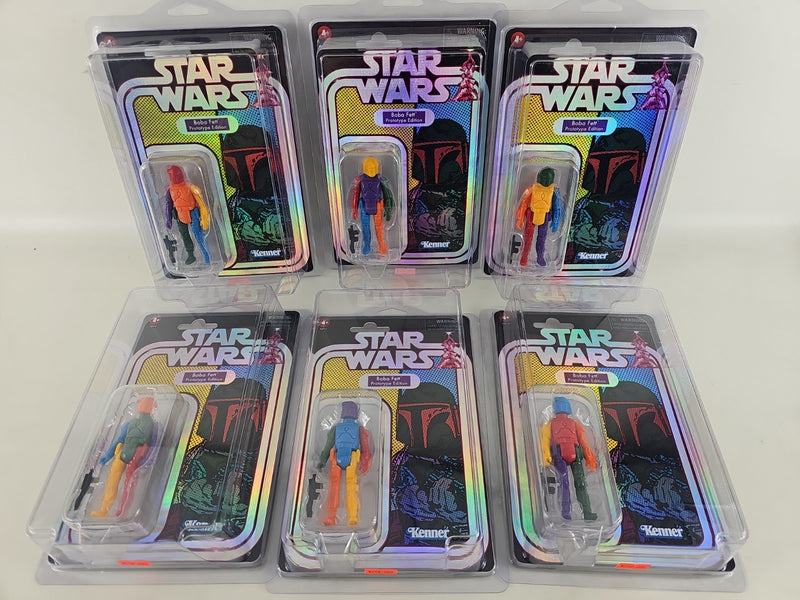 Star Wars Retro Collection Prototype BOBA FETT Full Set Mint w/ Protectors
